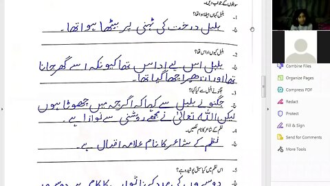 Zoom Online Urdu A Class V 7 12 2020