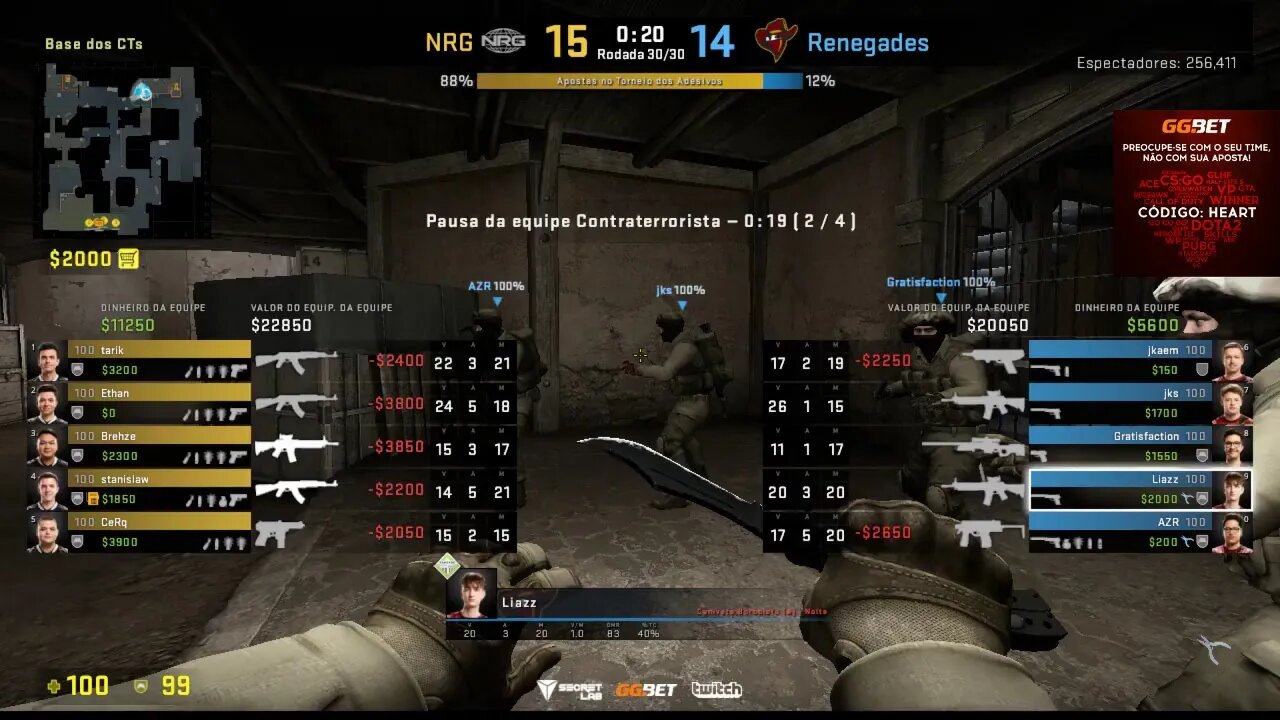 NRG x Renegades - Berlin Major 2019 Starladder Day 1 #GOMIBR #CSGO #MAJOR