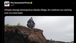 NATIVE ALASKAN TOWN MOVED BECAUSE EROSION MADE COMMUNITY UNLIVABLE