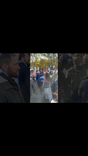 PRO-JEWISH RALLY AT BRITISH PARLIAMENT