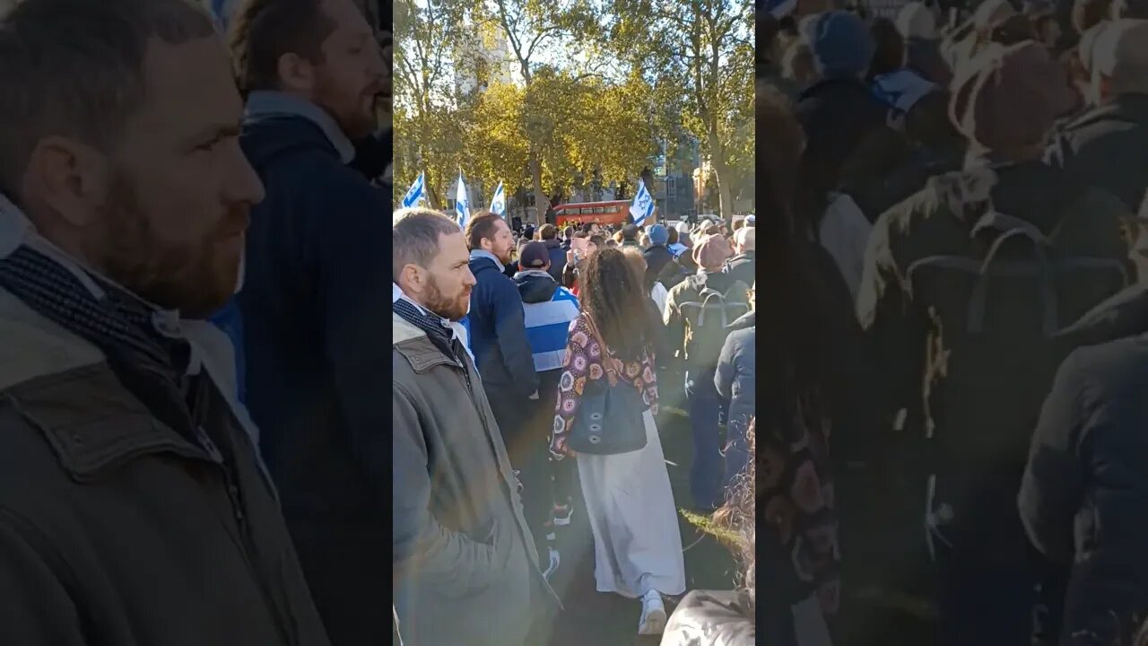 PRO-JEWISH RALLY AT BRITISH PARLIAMENT