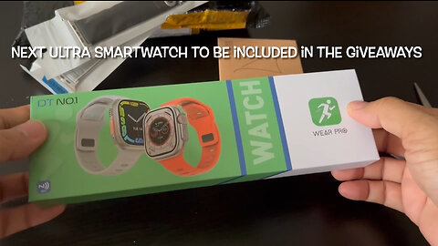 DT8 Ultra Smartwatch with 2” screen Multitasking Bar and NFC