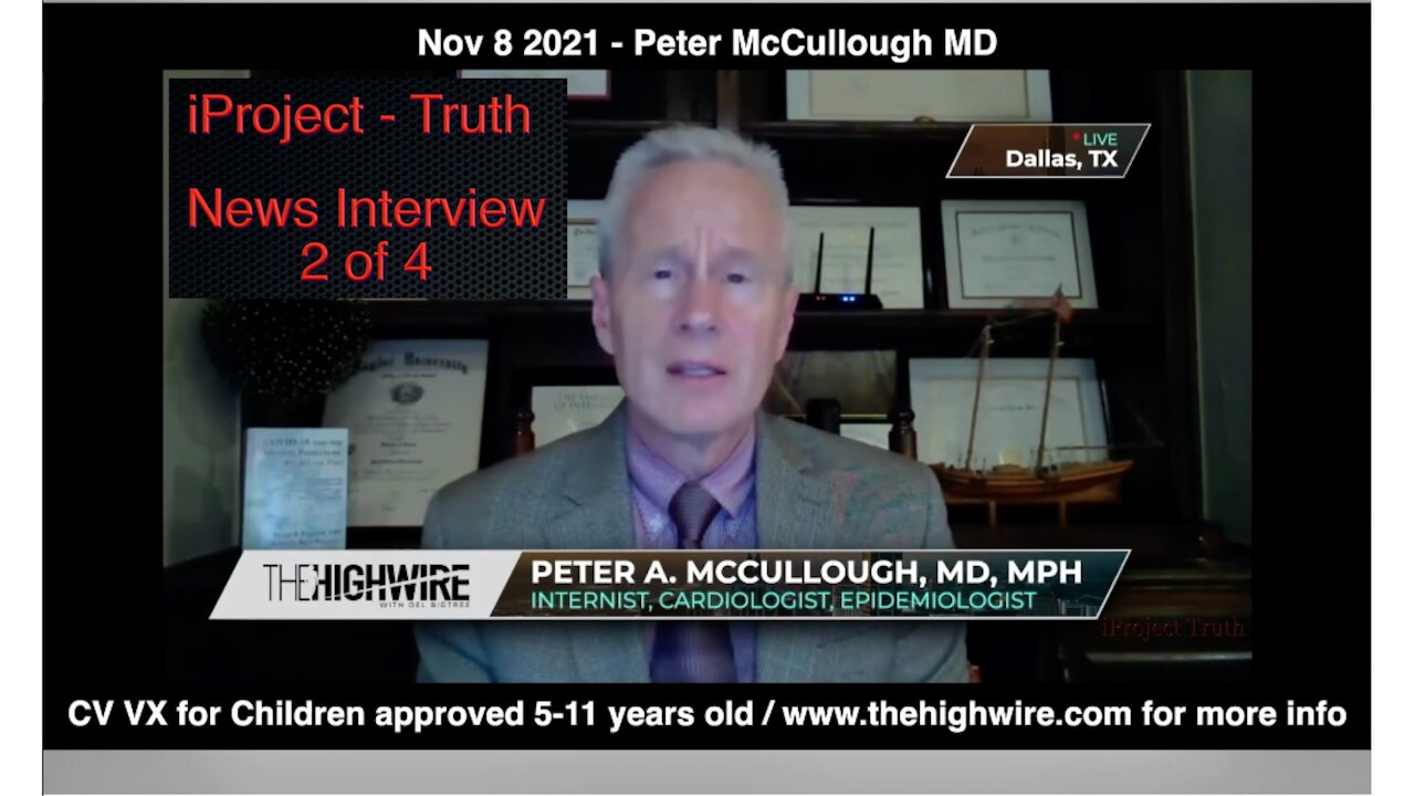 Dr. Peter McCullough News Interview 2 of 4