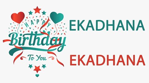 Happy Birthday to Ekadhana - Hindi Birthday Wish From Birthday Bash