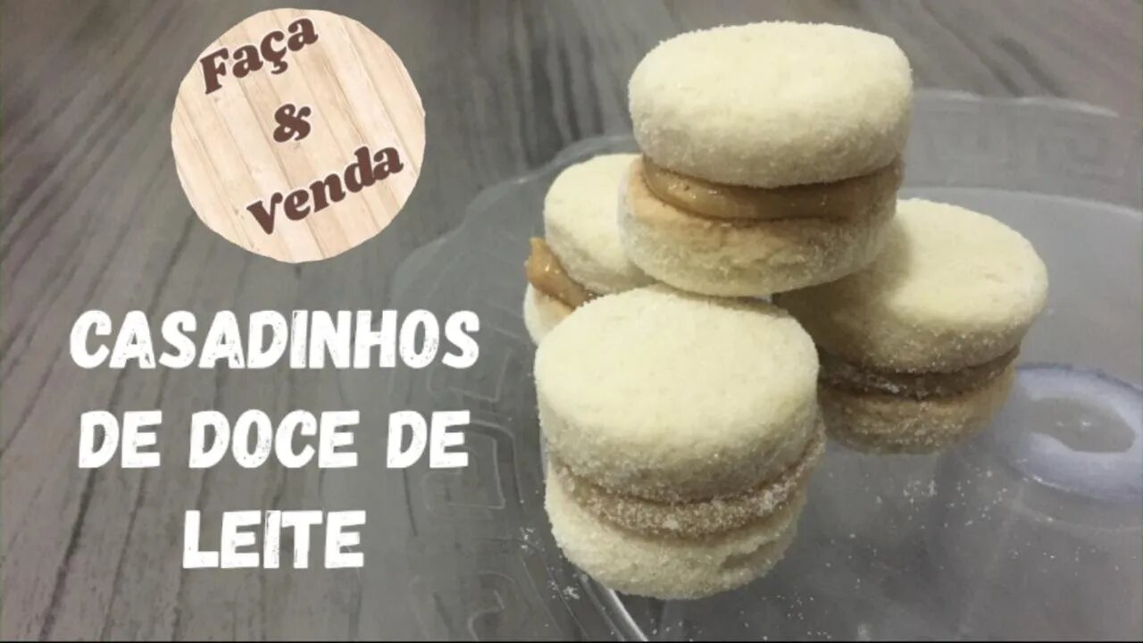 BISCOITO CASADINHO - COM RECHEIO DE DOCE DE LEITE