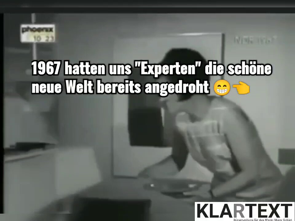 NDR vor 55 Jahren: die heute Dystopie wurde uns damals schon angekündigt