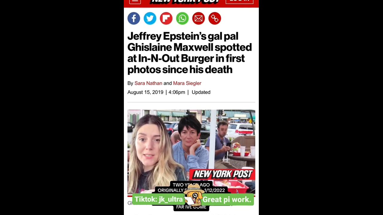 Fantastic PI Work Done By jk_ultra About Ghislaine Maxwell Faked PR Stunt