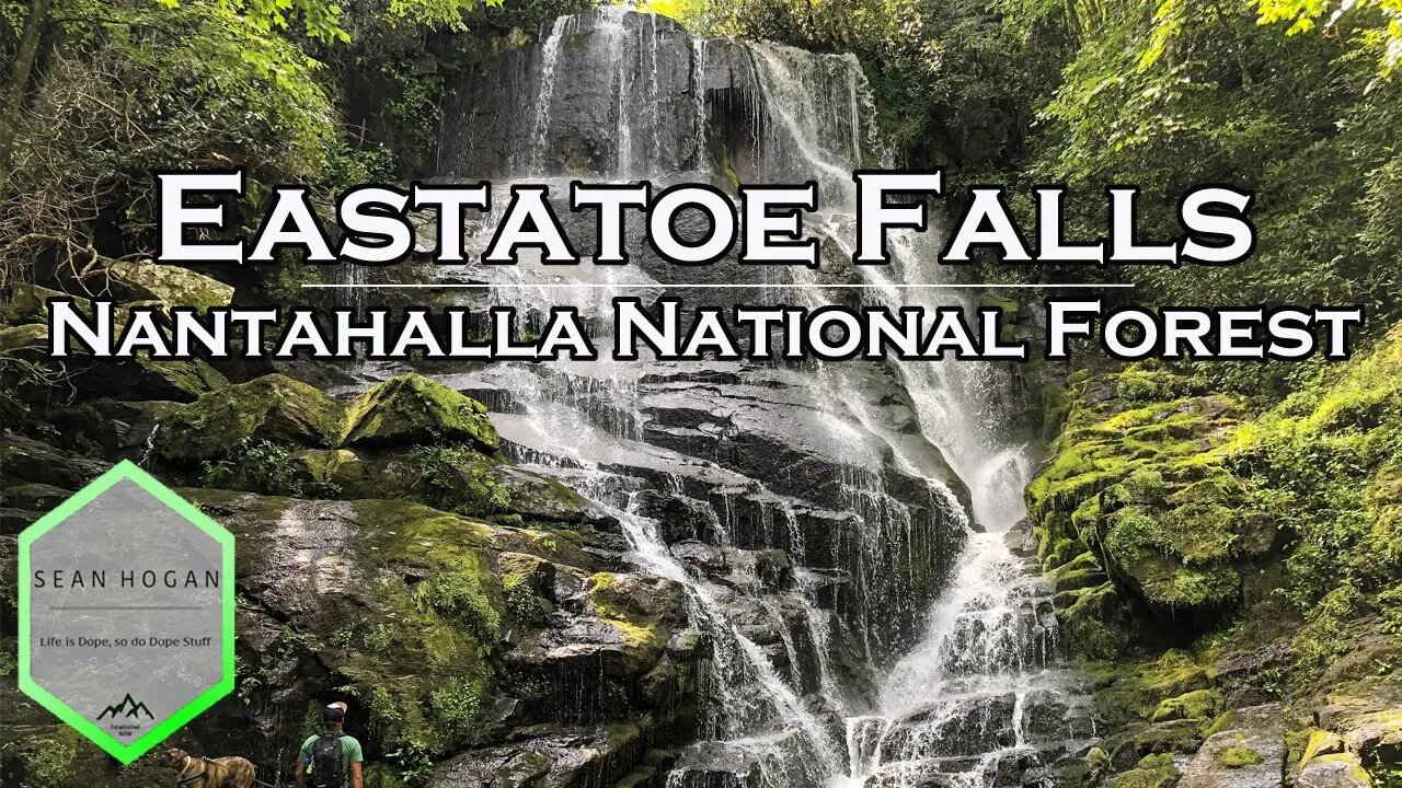 Eastatoe Falls, North Carolina, Nantahala National Forest -- DJI Drone Footage