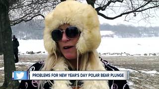 Local polar bear plungers go home without taking a plunge