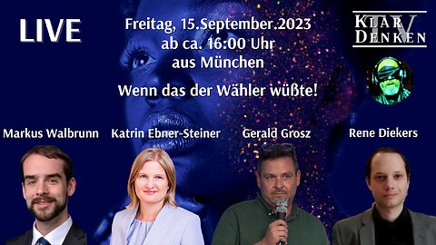 🔴 💥Live aus München: Wenn das der Wähler wüsste!💥