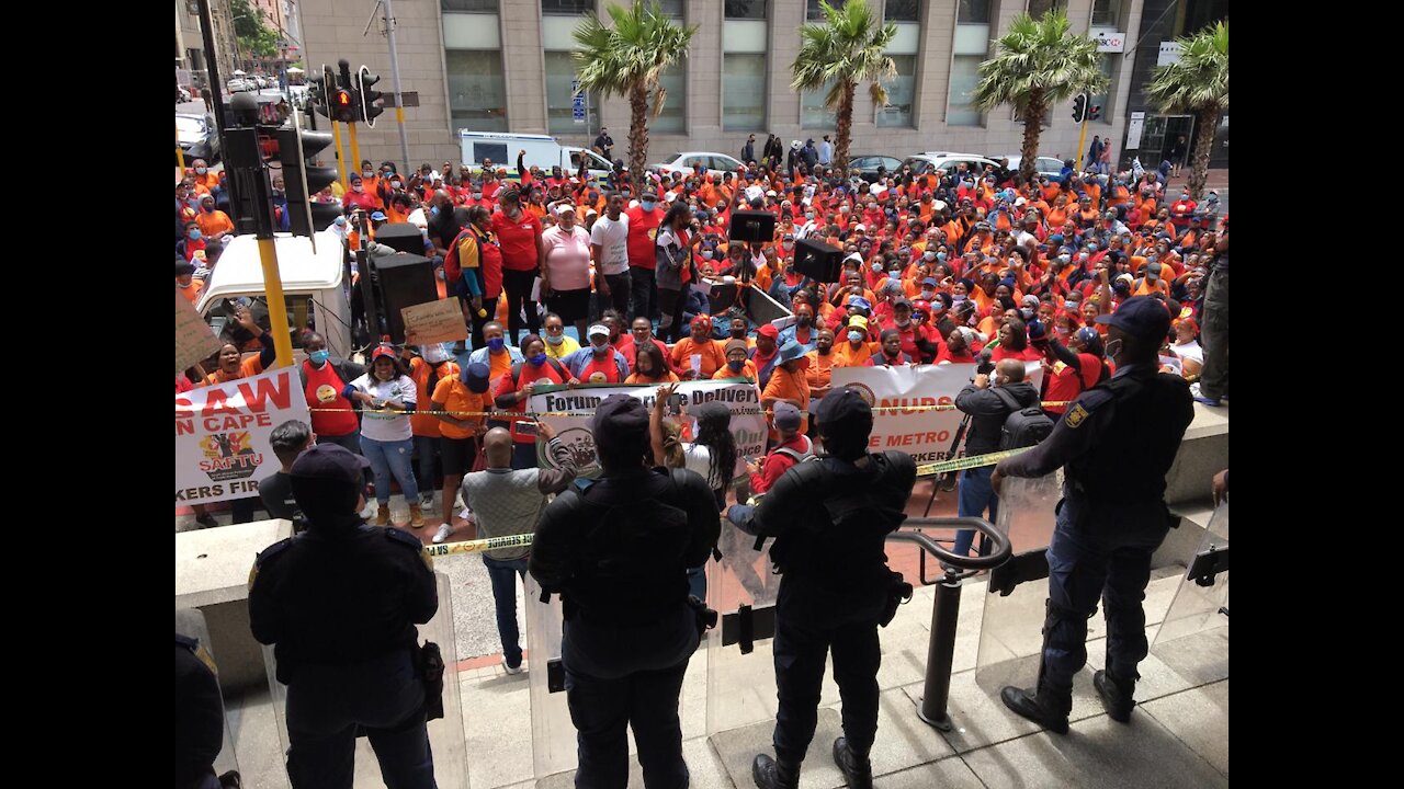 Community CareWorkers in Western Cape March to Parliament