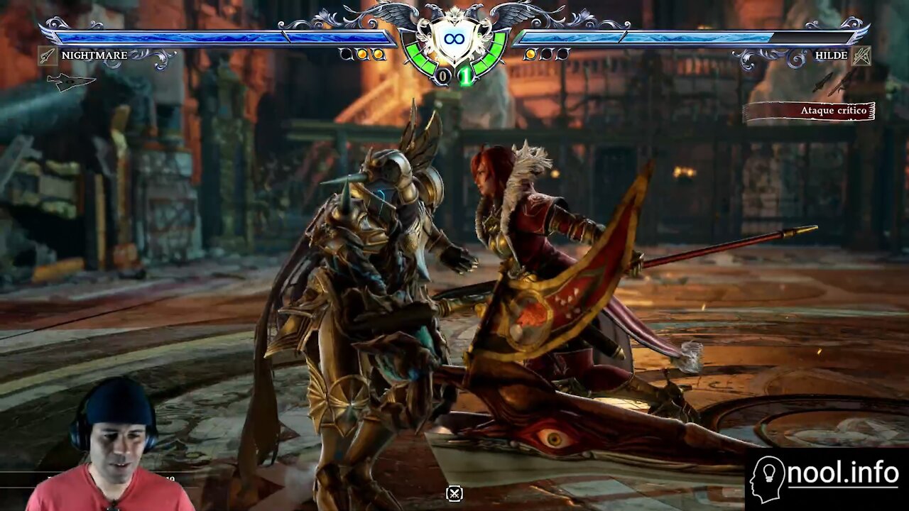 ¡Haciendo ejercicio y jugando Soulcalibur VI en nool.info!