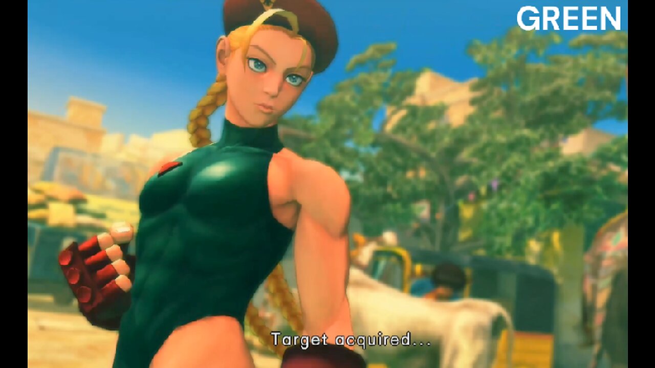 Cammy different color outfits Street Fighter 4