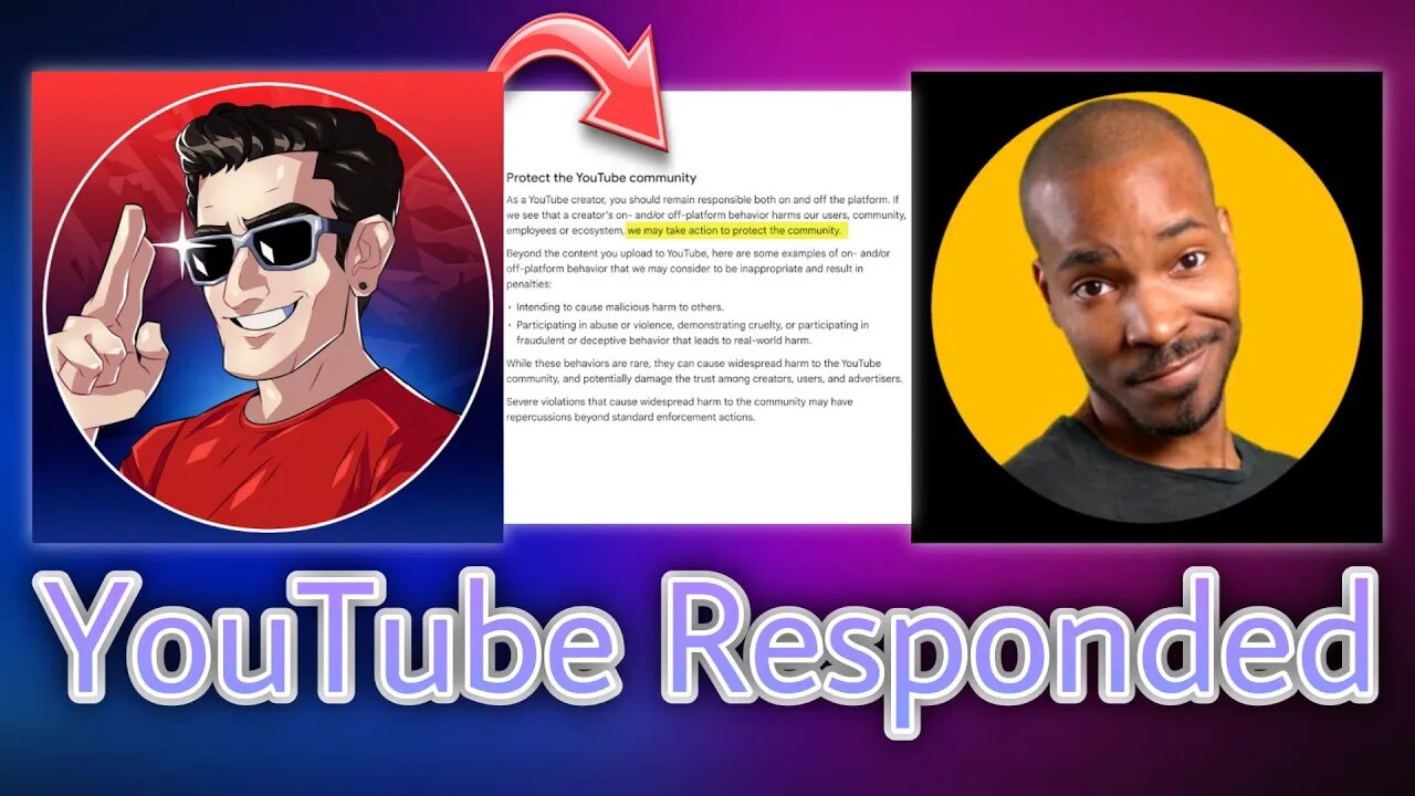 YOUTUBE RESPONDS TO THE ACTMAN AND IT'S BS! #JusticeForActman