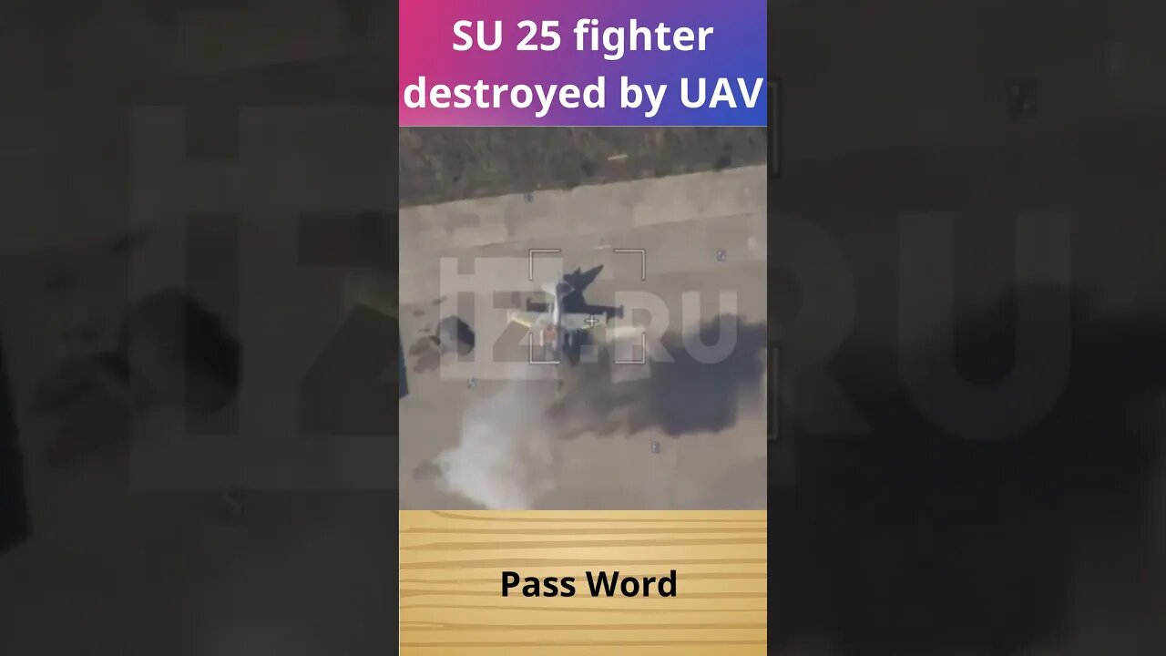 SU 25 fighter destroyed by UAV #su25 #uav #beautiful #amazing