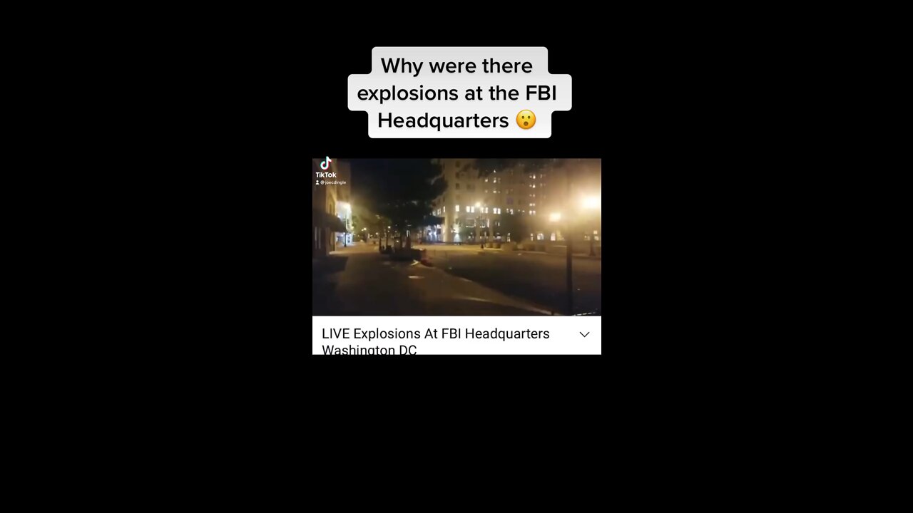 Explosions at the FBI Headquarters in DC