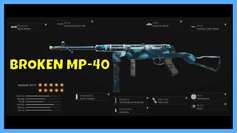 #1 *NEW* Best SMG in Warzone 😲 (Best MP40 Class Warzone Rebirth)