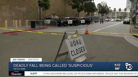 Mom, child dead after fall from Petco Park