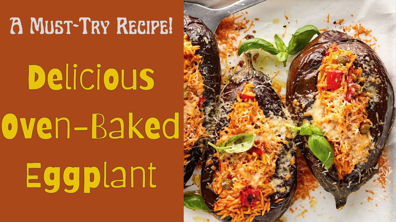 "Get Stuffed with the Best Oven-Baked Eggplant Recipe! #EggplantRecipe #StuffedEggplant #Delicious"