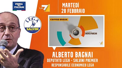 🔴 Interventi dell'On. Alberto Bagnai ospite a "Coffee Break" di Andrea Pancani del 28/02/2023.