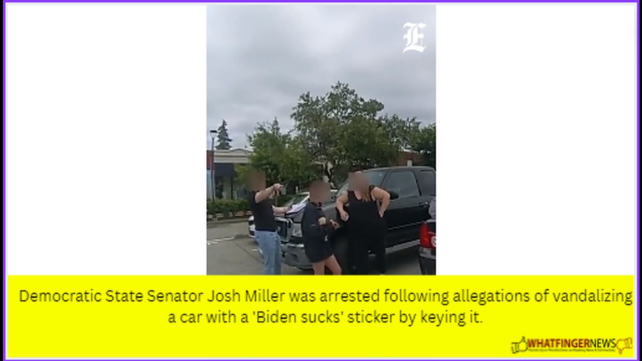 Democratic State Senator Josh Miller was arrested following allegations of vandalizing a car