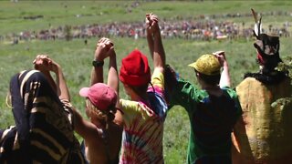 Rainbow Family gathering in Colorado's Routt National Forest for 50th anniversary