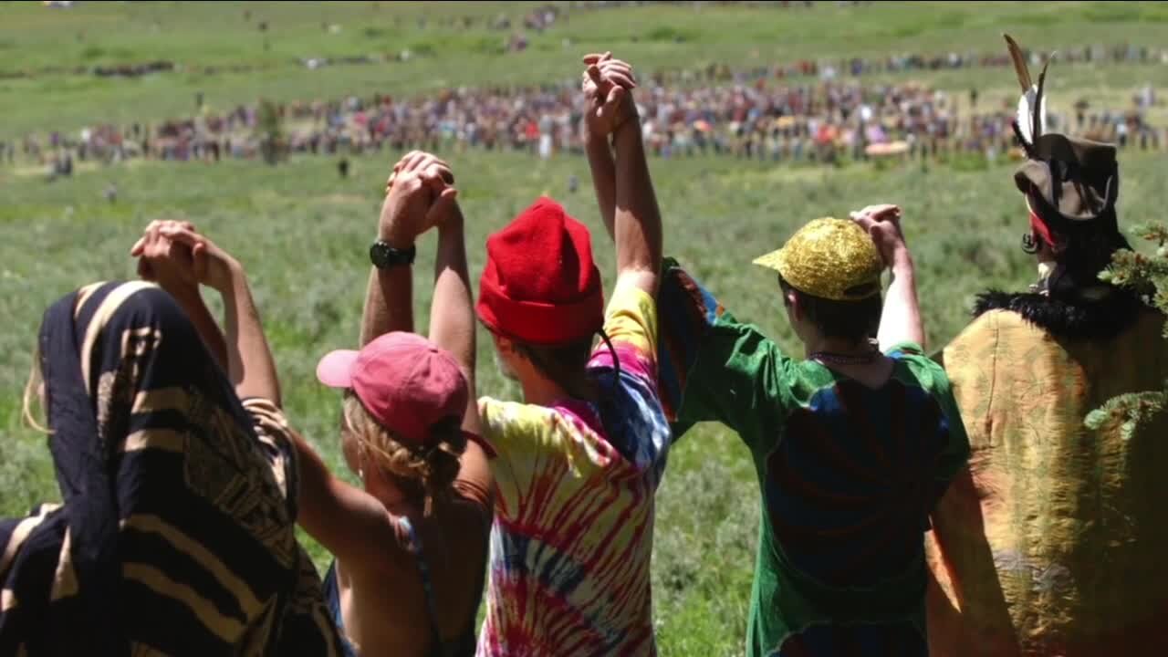 Rainbow Family gathering in Colorado's Routt National Forest for 50th anniversary