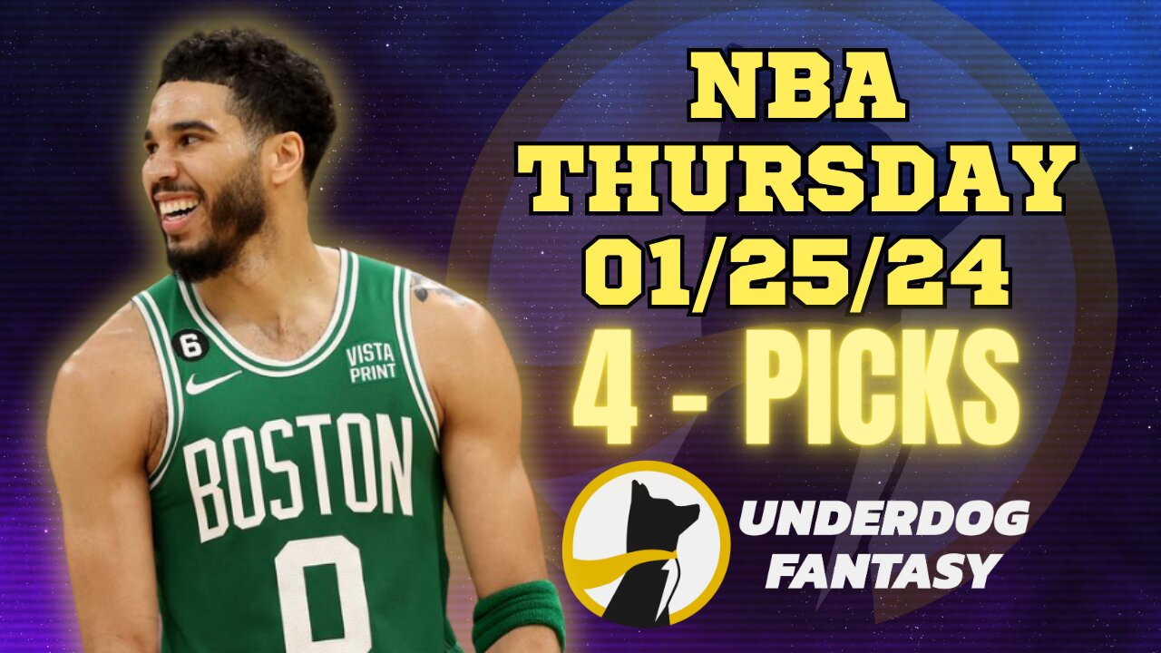 #UNDERDOGFANTASY | BEST #NBA PLAYER PROPS FOR THURSDAY | 01/25/24 | BEST BETS | #BASKETBALL | TODAY