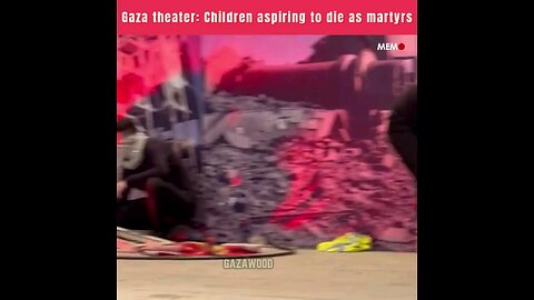 Another wonderful "Palestinian" school play from Gaza. You should ask your kid's school to run it.