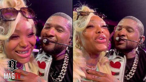 Summer Walker Suddenly Forgets How To Sing While Usher Serenades Her At Las Vegas Concert!