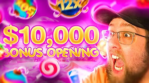 MY FIRST EVER $10,000 SLOT BONUS OPENING! (INSANE)