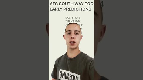 Way too Early Predictions for the 2022 NFL Season | AFC South Edition #shorts #nfl #2022
