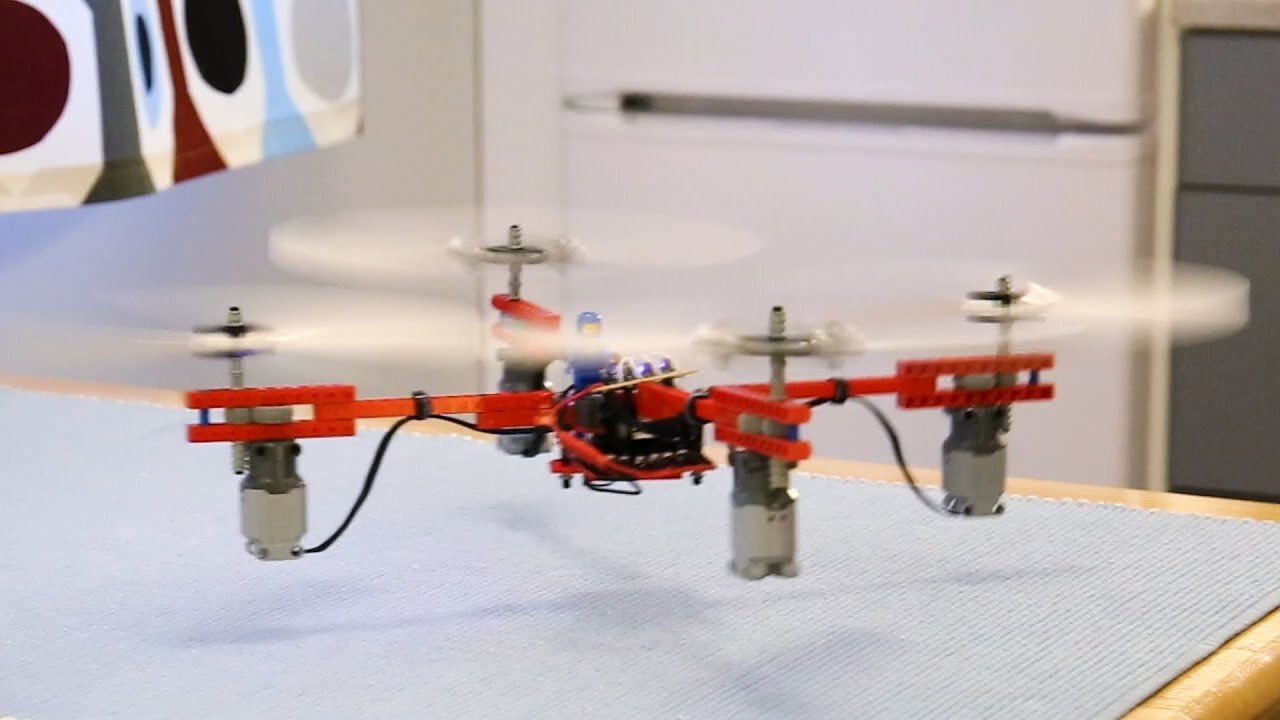 Making a Drone with Lego Motors and Propellers