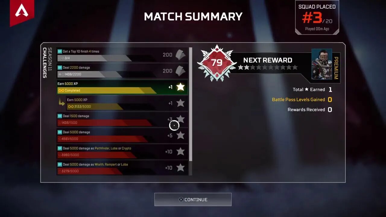 Trying my best. Playing Apex Legends badly. Early morning suckage.