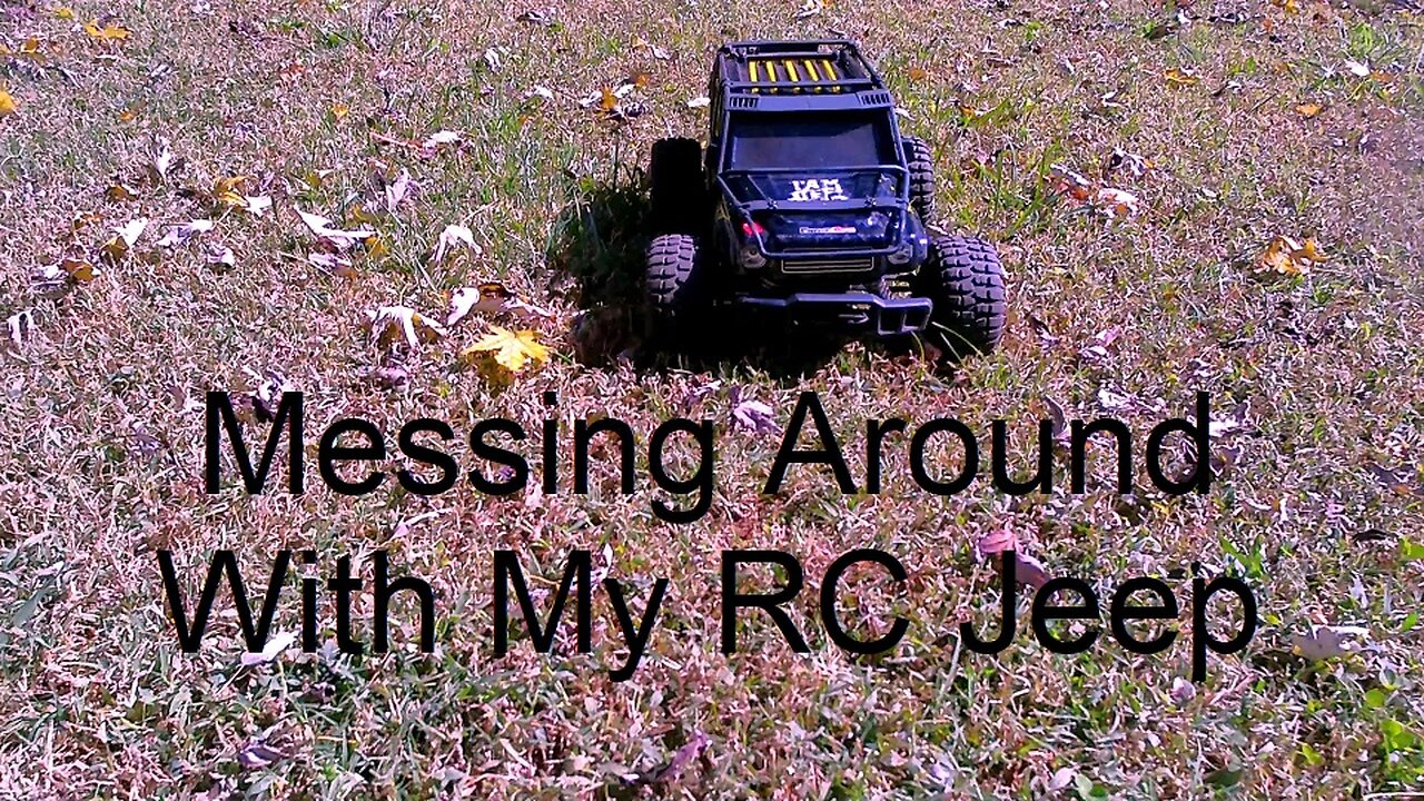 Enoze RC Jeep In The Back Yard