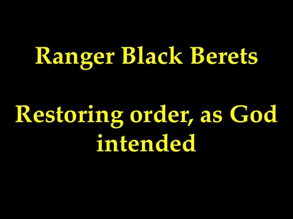 Ranger Black Berets