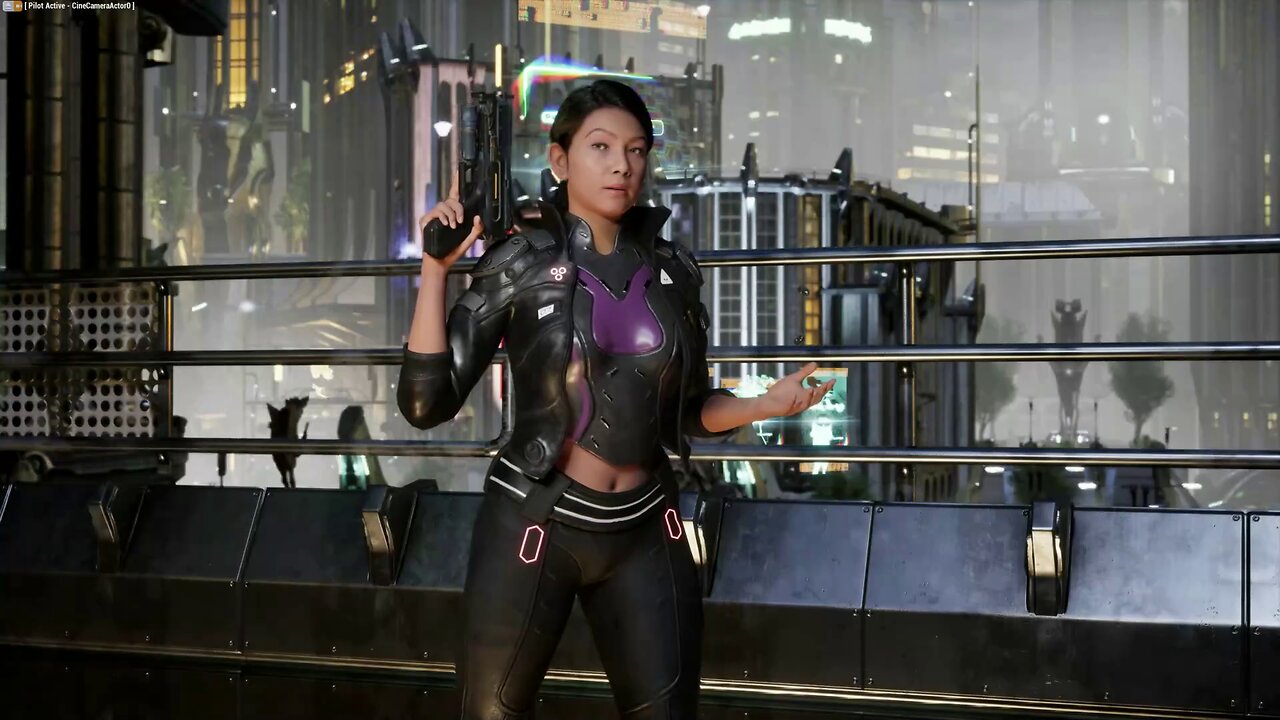 Creating Cyberpunk Clothing Part9 - Posing The Character