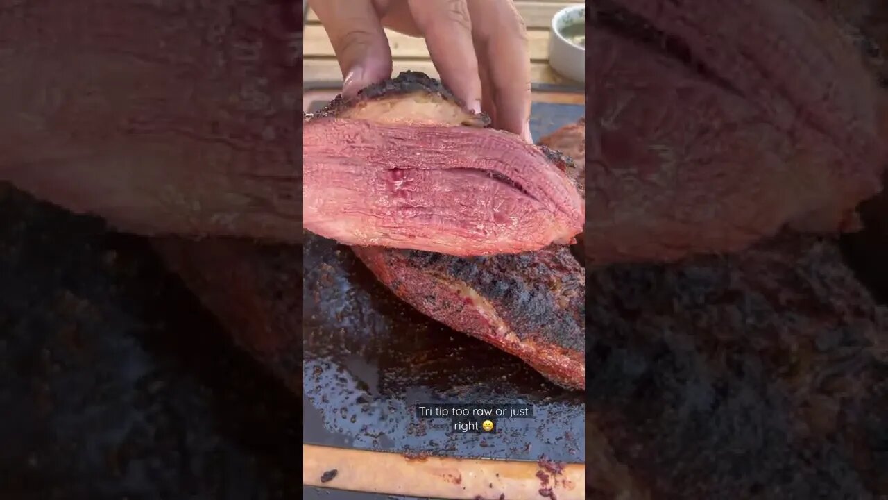 Tri tip slicing