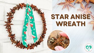 DIY Rustic Star Anise Holiday Wreath