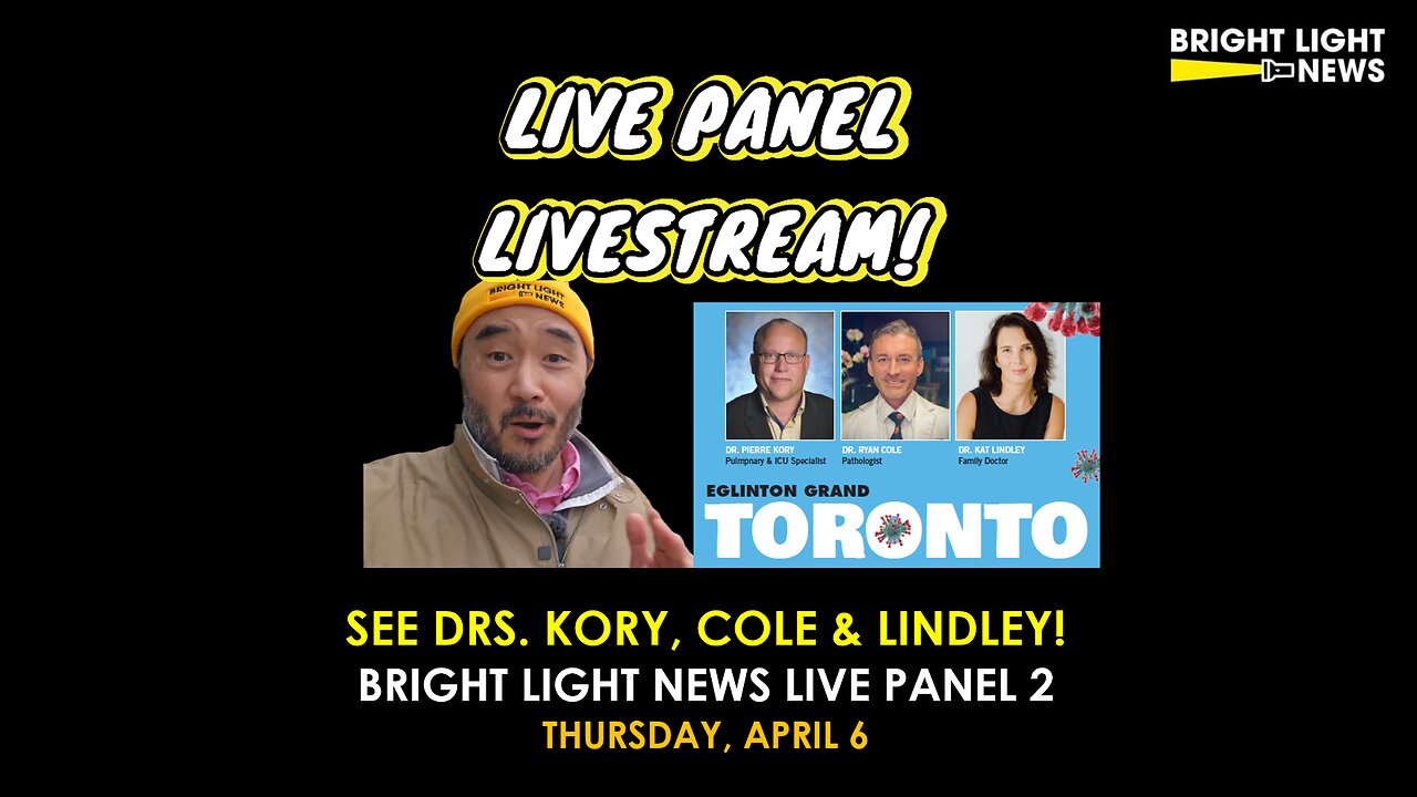 Livestream Available for Live Panel 2 with Drs. Ryan Cole, Pierre Kory and Kat Lindley!