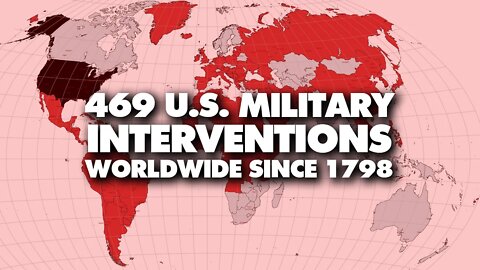 US launched 251 military interventions since 1991, and 469 since 1798