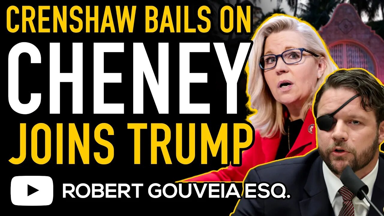 Crenshaw BAILS on CHENEY and Joins TEAM TRUMP Criticizing Mar-a-Lago RAID