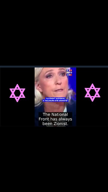 ►🚨▶ ⚡️⚡️🇮🇱⚔️🇵🇸 Marine Le Pen on Zionism