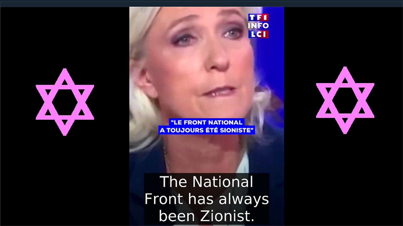 ►🚨▶ ⚡️⚡️🇮🇱⚔️🇵🇸 Marine Le Pen on Zionism