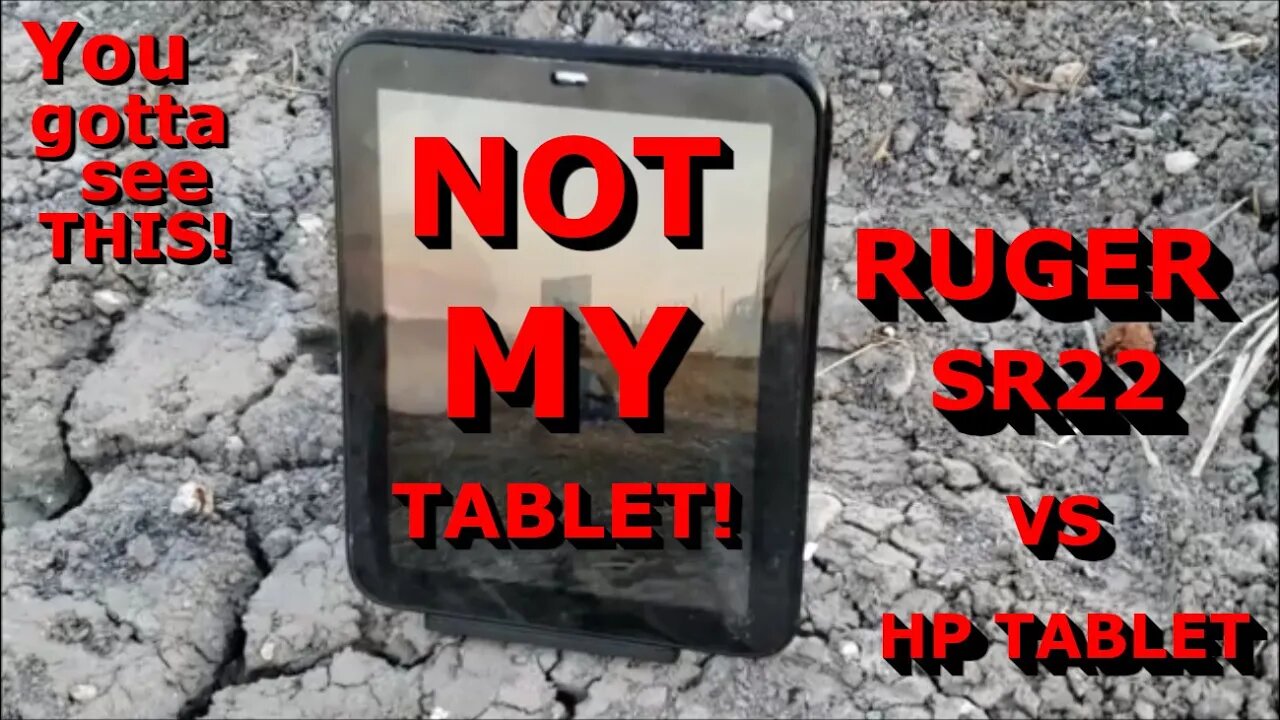 Ruger SR22 vs HP Tablet