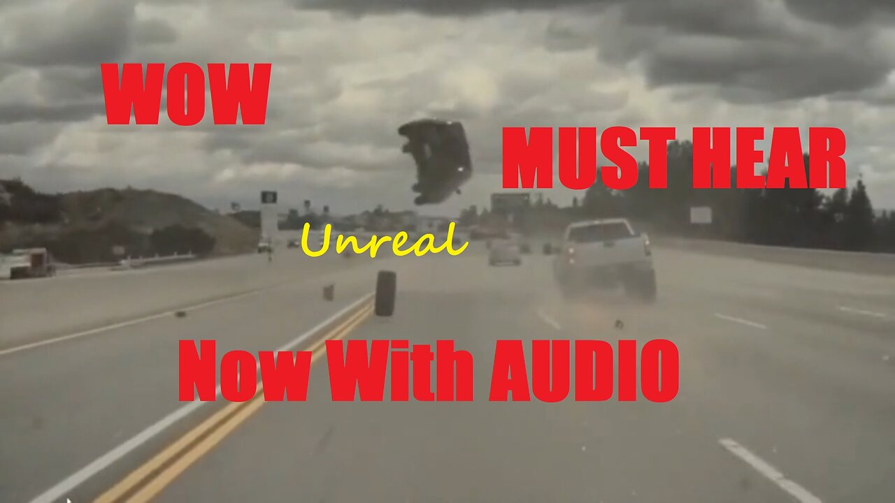 New With Audio,Unreal. Truck Tire Car Launch Dash Cam Video