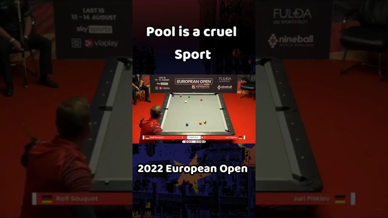 Pool is a Cruel Sports | European Open Pool