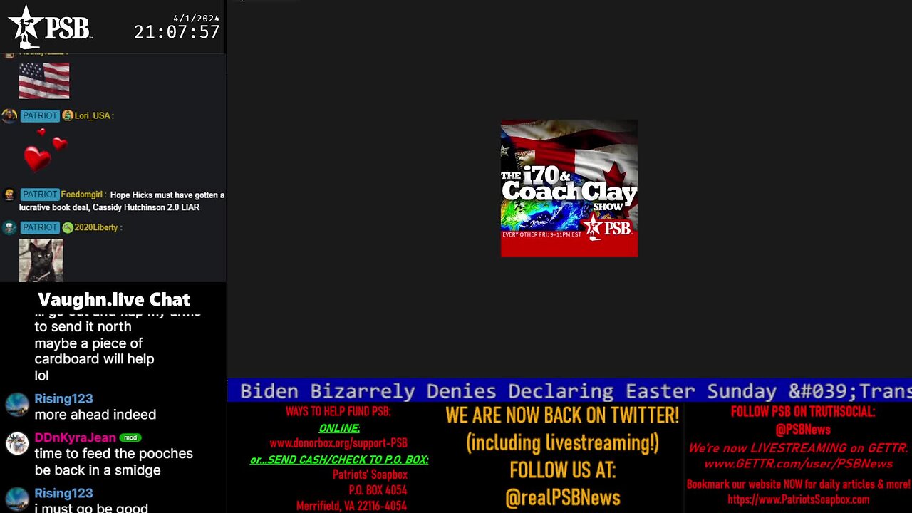 2024-04-01 21:00 EDT - The i70 and Coach Clay Show: