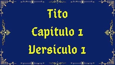 Como se diz Tito 1:1 em Hebraico?