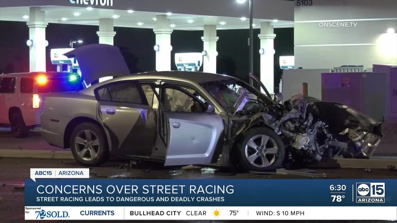 Street racing, red-light running led to crash near 51st and Peoria avenues, police say